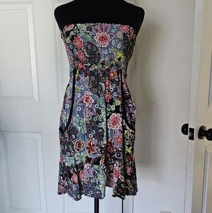 Gently used Boho bandeau babydoll dress